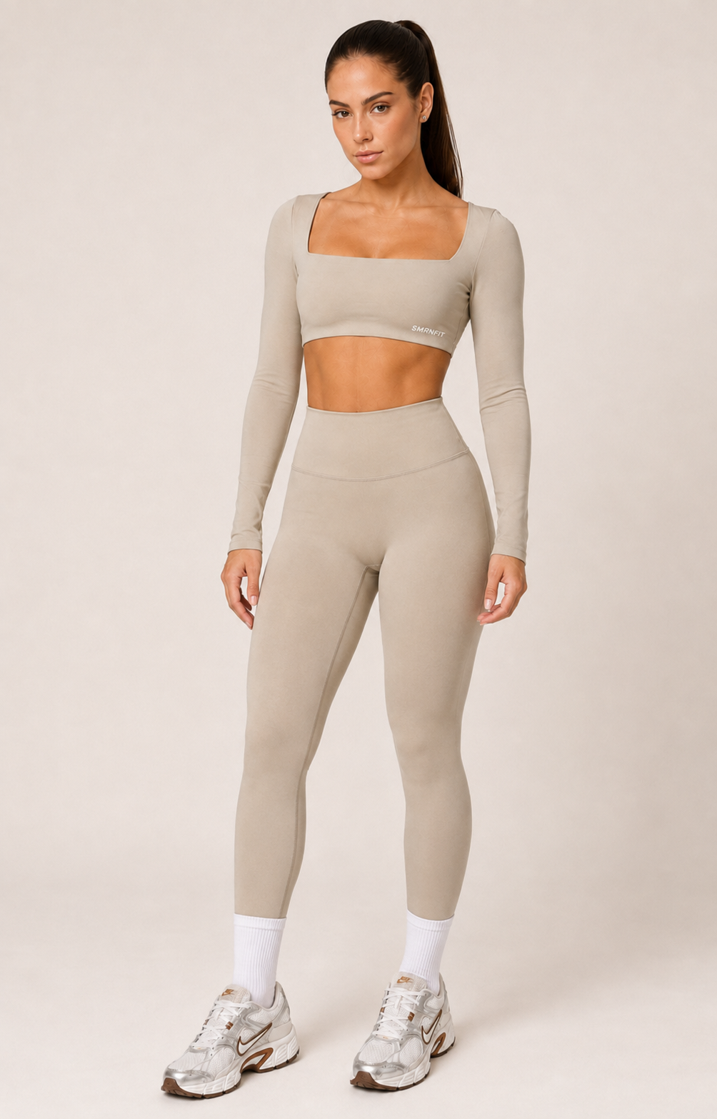 Ángeles — Sand Beige (Vanilla Bean) — Samarian Fit activewear, photo 7 of 9