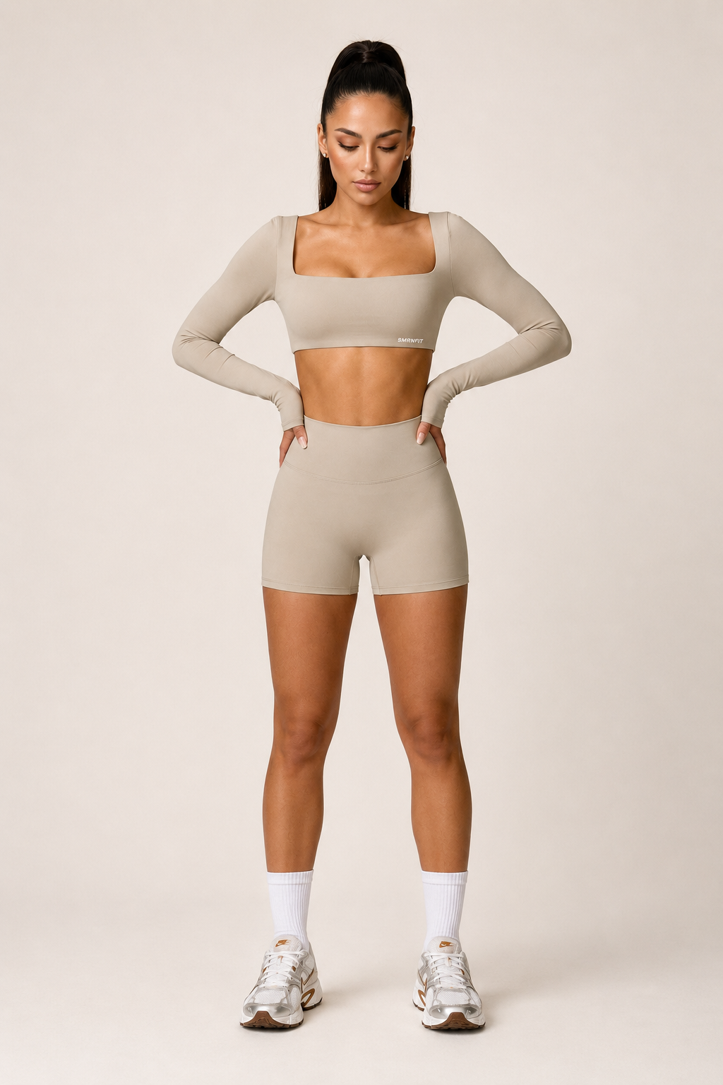 Ángeles — Sand Beige (Vanilla Bean) — Samarian Fit activewear, photo 3 of 9